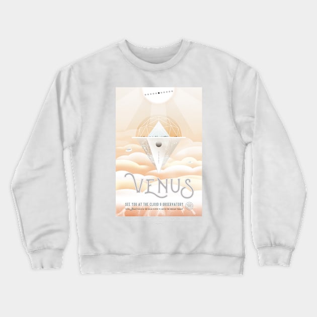 Venus NASA Artwork Crewneck Sweatshirt by GEEKNESS